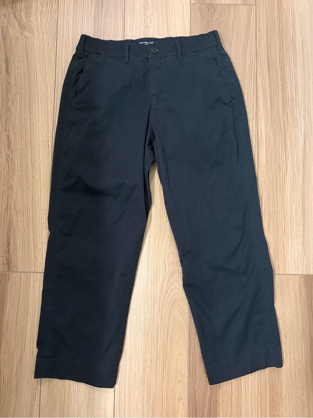 Abercrombie & Fitch Black Men's stretch relaxed crop